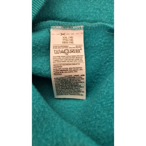 Microsoft Xbox Graphic Hoodie Jump In Surf Spray Blue Size Youth XXL (18) EUC - Picture 14 of 14